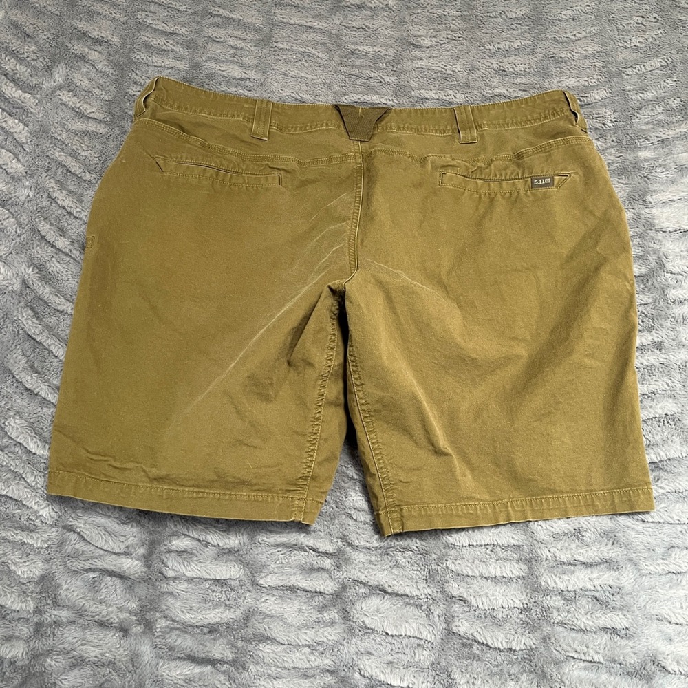 5.11 Tactical Mens Brown Stretch Cotton Flat Front Utility Shorts Size 42 AN253 - Picture 2 of 8